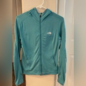 NORTH FACE VAPOR WICK Women’s Zip Up‎ Hoodie w/ Thumbholes & Zipper Pockets